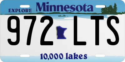 MN license plate 972LTS
