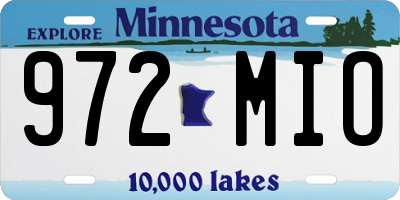MN license plate 972MIO