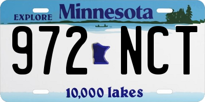 MN license plate 972NCT