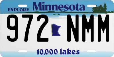 MN license plate 972NMM