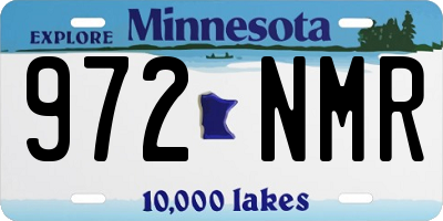 MN license plate 972NMR