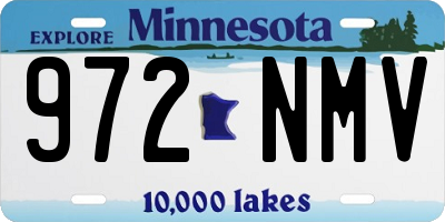 MN license plate 972NMV