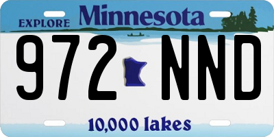 MN license plate 972NND