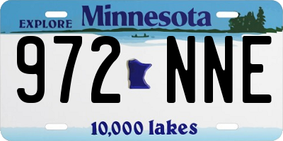 MN license plate 972NNE