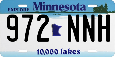 MN license plate 972NNH