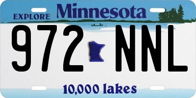 MN license plate 972NNL