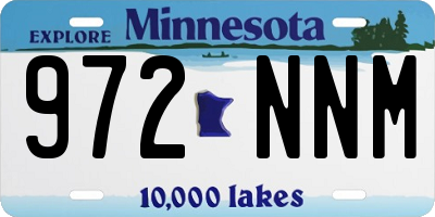 MN license plate 972NNM