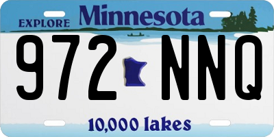 MN license plate 972NNQ