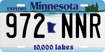 MN license plate 972NNR