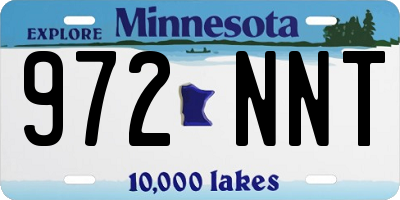 MN license plate 972NNT