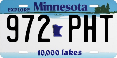 MN license plate 972PHT