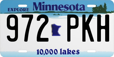 MN license plate 972PKH