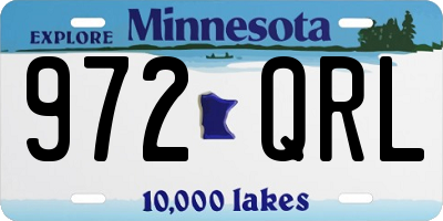 MN license plate 972QRL