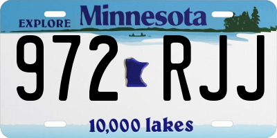 MN license plate 972RJJ