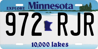 MN license plate 972RJR