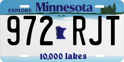 MN license plate 972RJT