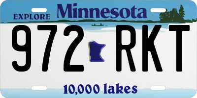 MN license plate 972RKT