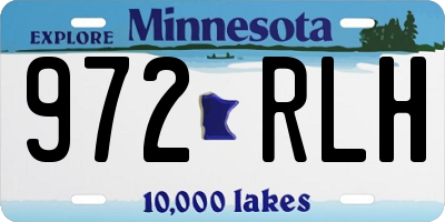 MN license plate 972RLH