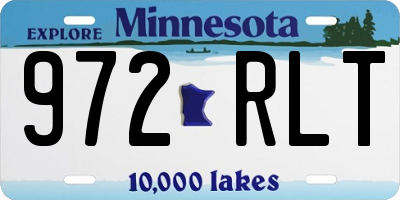 MN license plate 972RLT