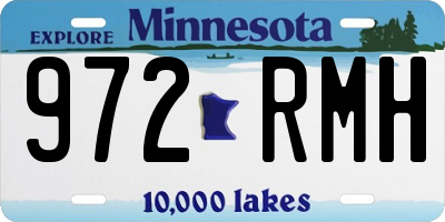 MN license plate 972RMH