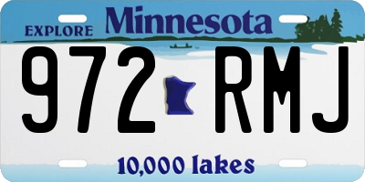 MN license plate 972RMJ