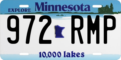 MN license plate 972RMP