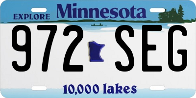MN license plate 972SEG