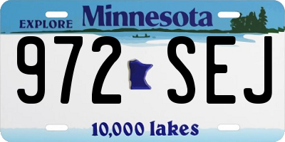 MN license plate 972SEJ