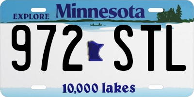 MN license plate 972STL