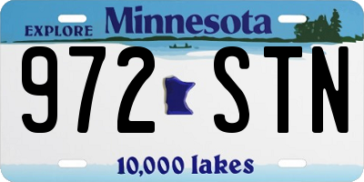 MN license plate 972STN