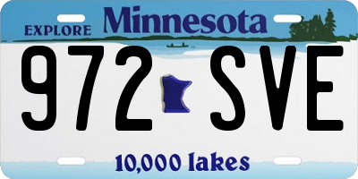 MN license plate 972SVE