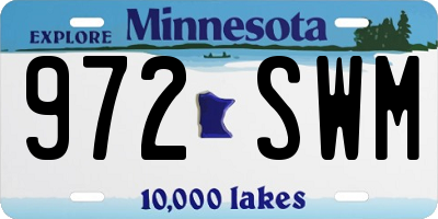 MN license plate 972SWM