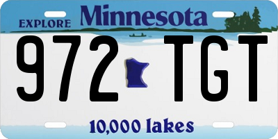MN license plate 972TGT