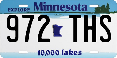 MN license plate 972THS