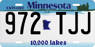 MN license plate 972TJJ
