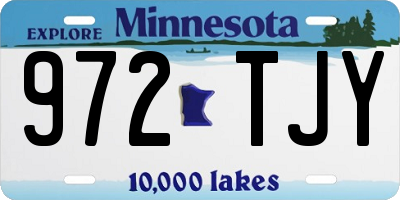 MN license plate 972TJY