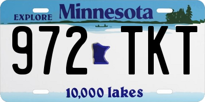 MN license plate 972TKT