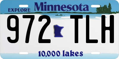 MN license plate 972TLH