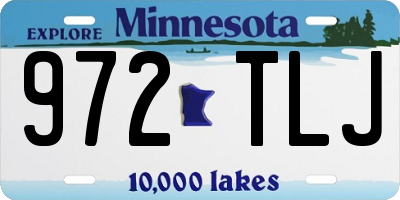 MN license plate 972TLJ