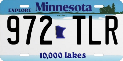 MN license plate 972TLR