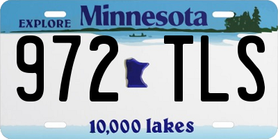 MN license plate 972TLS