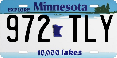 MN license plate 972TLY