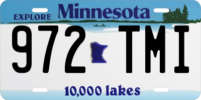 MN license plate 972TMI