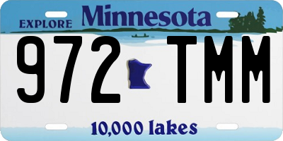 MN license plate 972TMM
