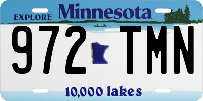 MN license plate 972TMN