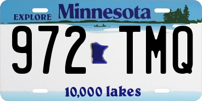 MN license plate 972TMQ