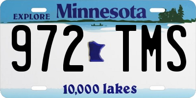 MN license plate 972TMS