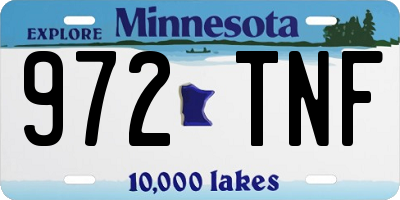 MN license plate 972TNF