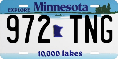 MN license plate 972TNG