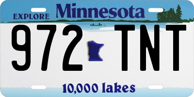 MN license plate 972TNT